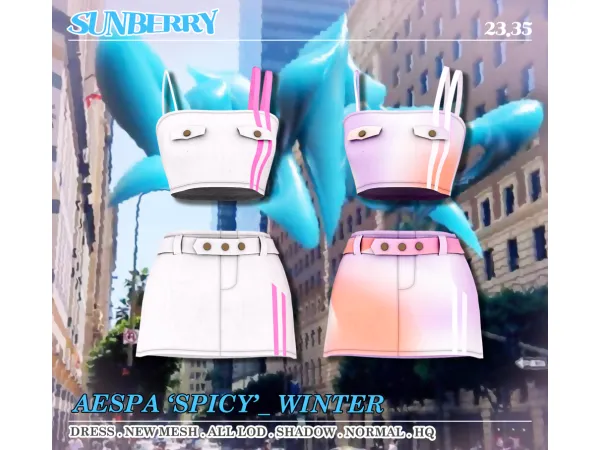 Alpha [SUNBERRY]AESPA SPICY WINTER 2335(Early access) by SUNBERRY - The Sims 4 Custom Content
