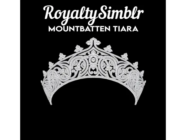 Alpha Mountbatten Tiara - The Sims 4 Custom Content