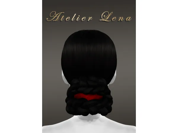 [Atelier Lena] New Korean Braid Hair & Hairband Color overlay texture Set