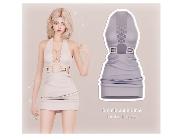 Alpha Lucia dress by korkassims - The Sims 4 Custom Content