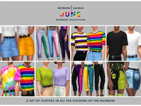 RAINBOW COLLECTION by saurussims