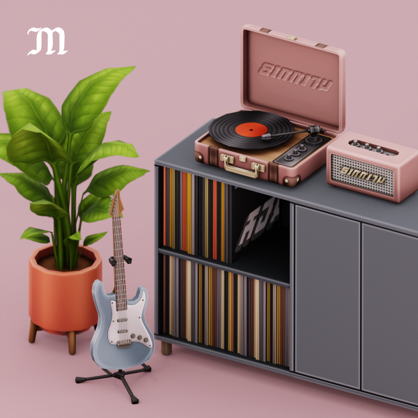 Maxis Match SIMMIFY MUSIC NOOK by simsfinds - The Sims 4 Custom Content