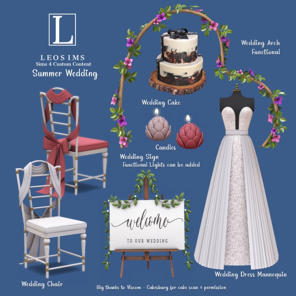 Alpha Summer Wedding by leosims4cc - The Sims 4 Custom Content