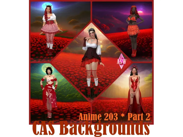 Alpha CAS Backgrounds Anime 2023 Part 2 by Annett's Sims 4 Welt ASW - The Sims 4 Custom Content