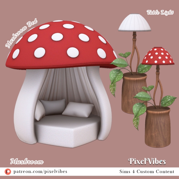 Mix Mushroom by pixelvibes - The Sims 4 Custom Content