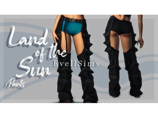Alpha Land of the Sun Pants by simsfinds - The Sims 4 Custom Content