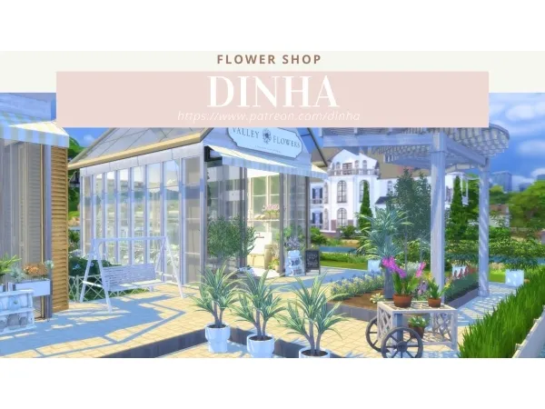 Alpha Flower Shop Sims 4 - The Sims 4 Custom Content