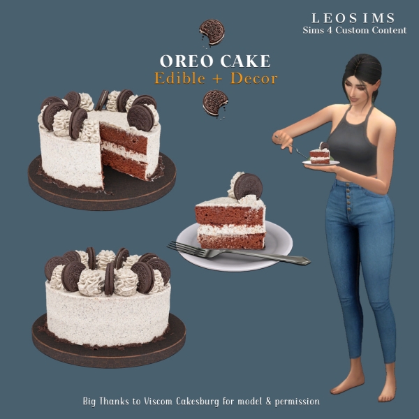 Alpha Oreo Cake by leosims4cc - The Sims 4 Custom Content