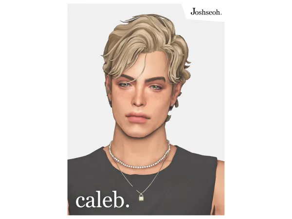 Maxis Match Caleb Hair (jo_se_oh joshseoh) by Josh - The Sims 4 Custom Content