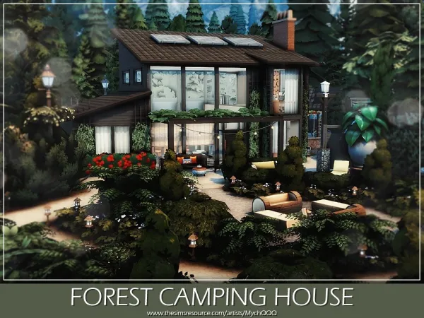 Maxis Match Forest Camping House - The Sims 4 Custom Content