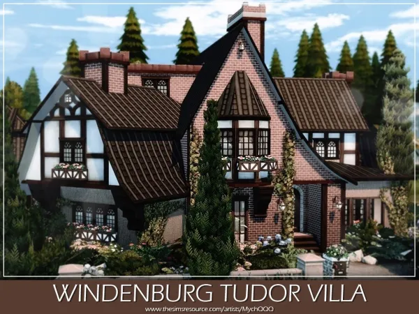 Maxis Match Windenburg Tudor Villa - The Sims 4 Custom Content