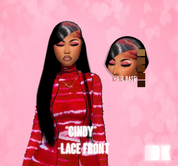 Alpha Cindy Lace Front by simsfinds - The Sims 4 Custom Content