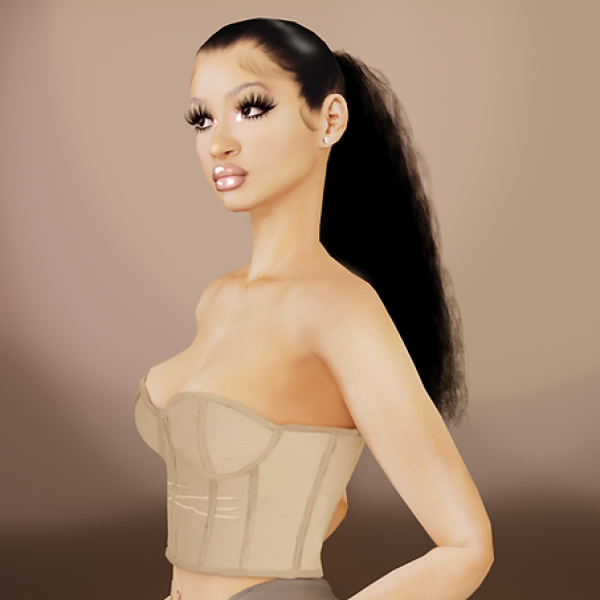 Alpha Meg Ponytail by simsfinds - The Sims 4 Custom Content