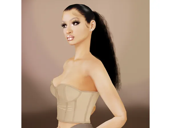 Meg Ponytail by CeceSimsXo