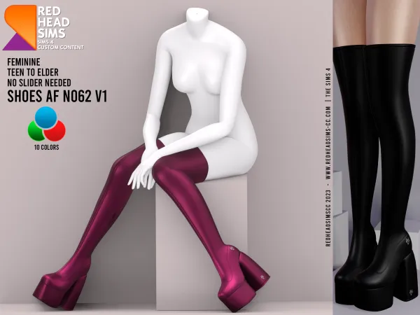 Alpha AF SHOES N062 V1 - The Sims 4 Custom Content