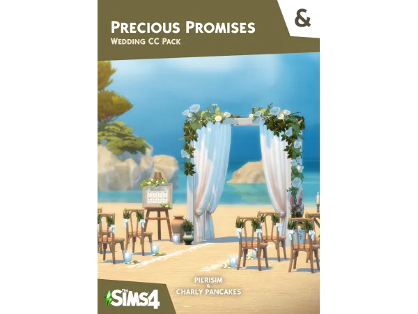 Maxis Match PRECIOUS PROMISES Wedding pack by Pierisim - The Sims 4 Custom Content