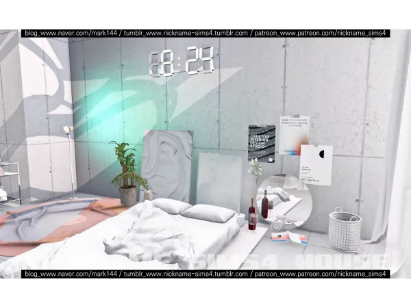 Alpha Concrete House 30x20 - The Sims 4 Custom Content