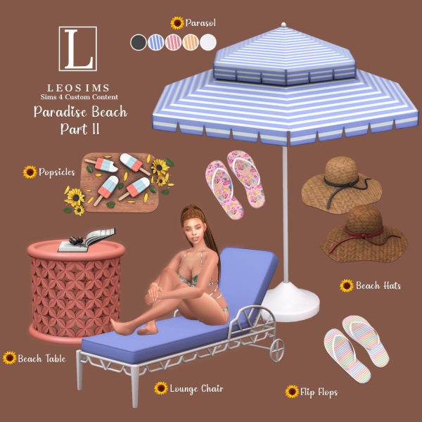 Alpha Paradise Beach Part 2 by leosims4cc - The Sims 4 Custom Content