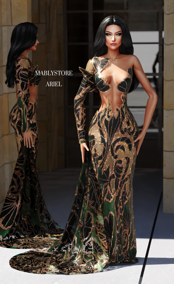 Alpha ARIEL GOWN by simsfinds - The Sims 4 Custom Content
