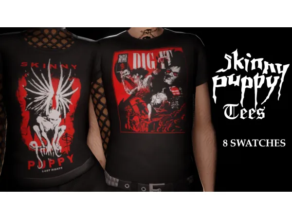 Maxis Match skinny puppy tees by mellosakicc - The Sims 4 Custom Content