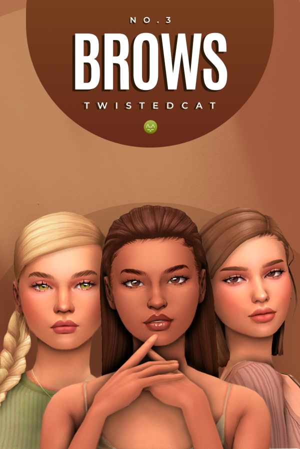 Maxis Match Eyebrow Set No3 by simsfinds - The Sims 4 Custom Content