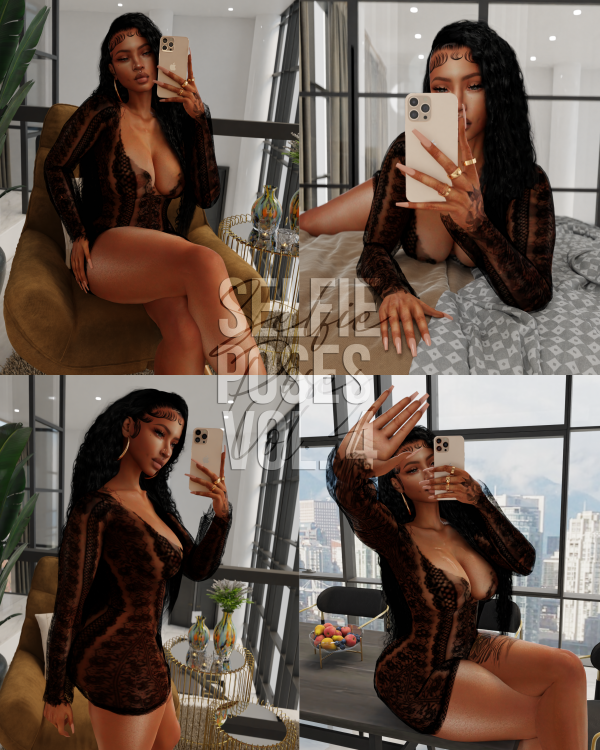 Alpha Selfie Posepack Vol 4 (In Game) by simsfinds - The Sims 4 Custom Content