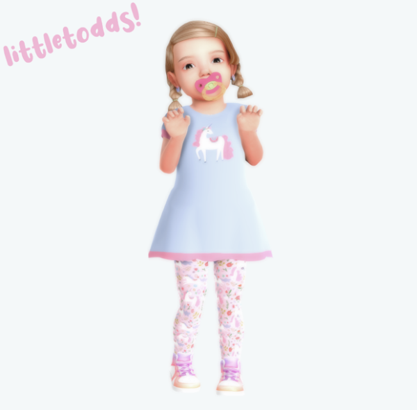 Maxis Match Outfit set for toddler girls by simsfinds - The Sims 4 Custom Content