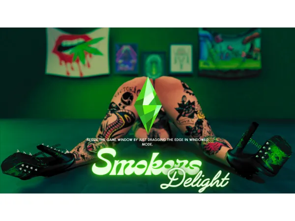 Alpha Smoker's Delight Load Screen - The Sims 4 Custom Content