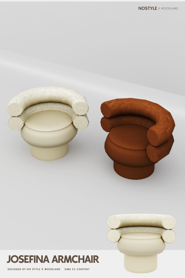 Mix Josefina armchair by simsfinds - The Sims 4 Custom Content