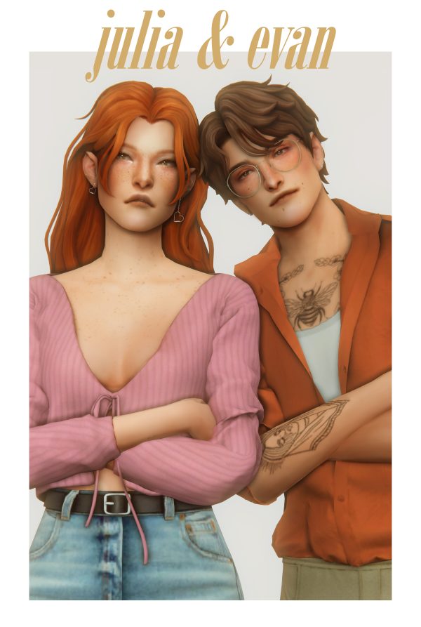 Maxis Match julia evan by simsfinds - The Sims 4 Custom Content