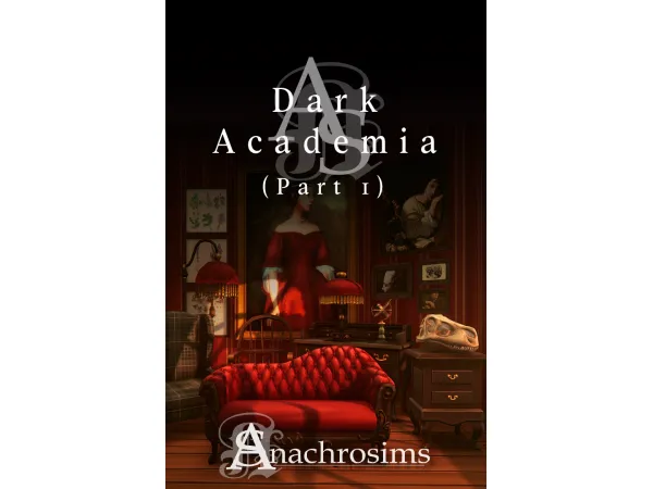 Maxis Match [TS4CC] Dark Academia Part 1 by AnachroSims - The Sims 4 Custom Content