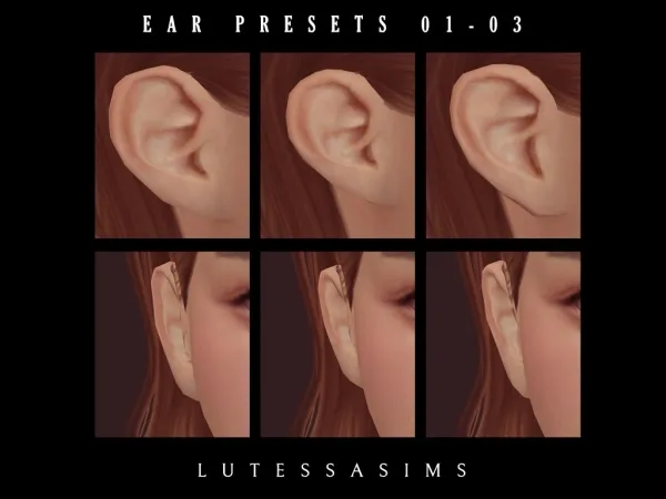 Alpha Ear presets 01 03 - The Sims 4 Custom Content