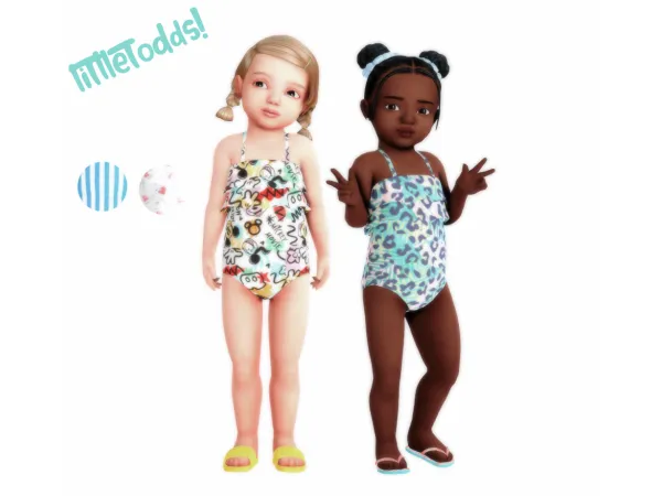 Mix Swimsuits for toddler girls by littletodds - The Sims 4 Custom Content