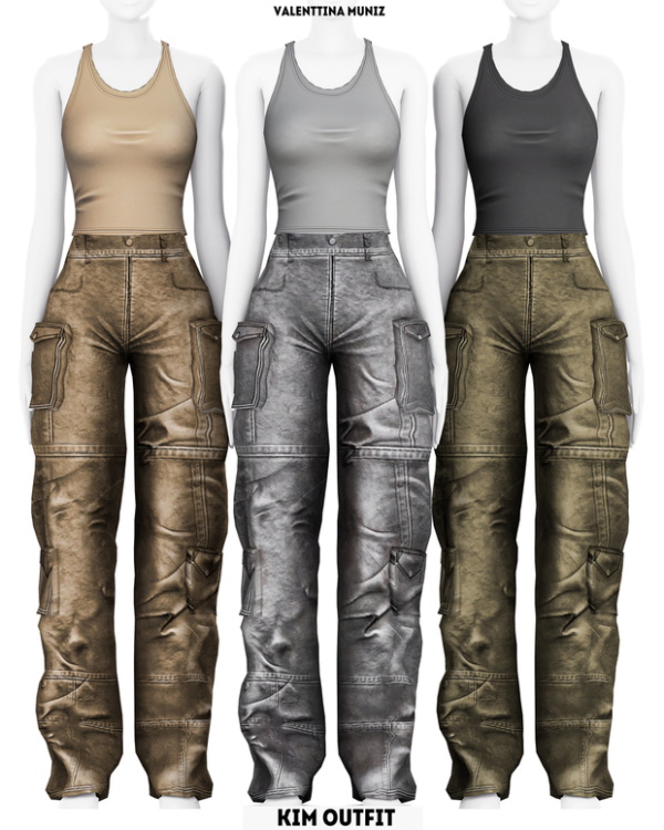Alpha Kim Outfit Custom Content Valenttina Muniz ts4cc by valentinamuniz - The Sims 4 Custom Content