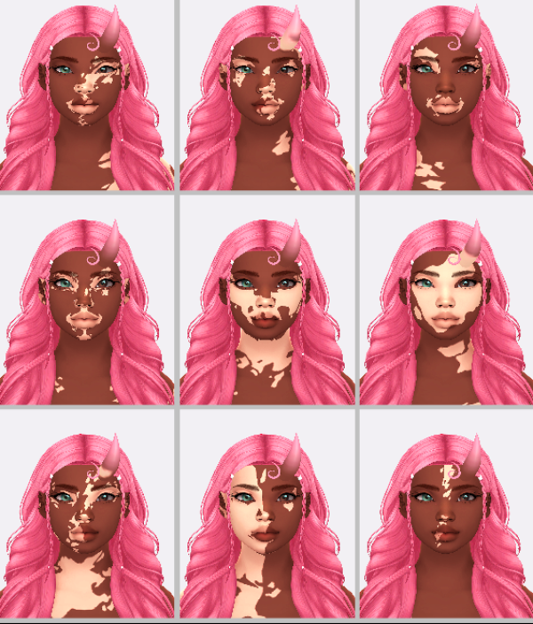 Maxis Match Vitiligo Sets 1 2 by simsfinds - The Sims 4 Custom Content