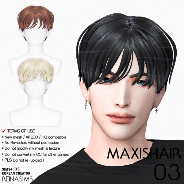 Maxis Match REINA_TS4_MAXIS_HAIR_03 by simsfinds - The Sims 4 Custom Content