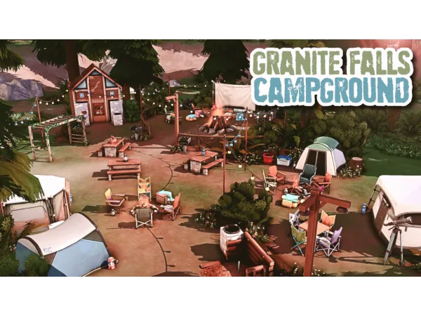 Maxis Match granite falls campground - The Sims 4 Custom Content