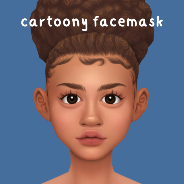 Maxis Match Cartoony Facemask by simsfinds - The Sims 4 Custom Content