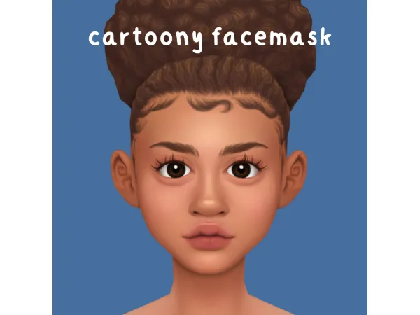 Maxis Match Cartoony Facemask - The Sims 4 Custom Content