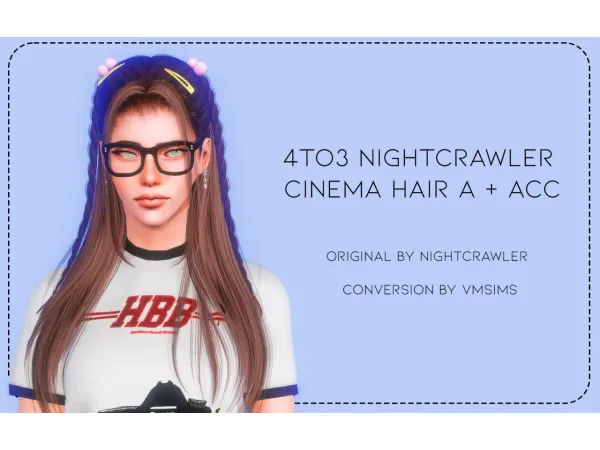 4to3 Nightcrawler Hairs by VMSims - The Sims 3 Custom Content