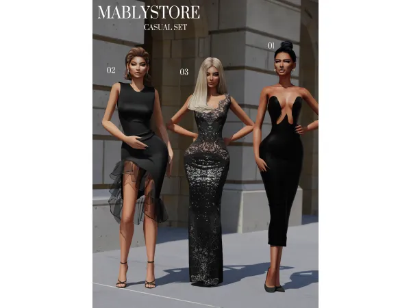Alpha CASUAL SET by Mably Store - The Sims 4 Custom Content