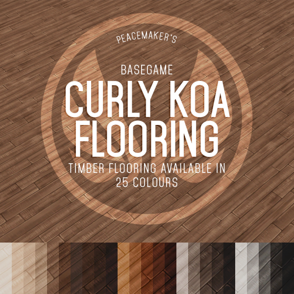 Maxis Match peacemaker ic Tropical Living Koa Wood Flooring In 2 Varieties by simsfinds - The Sims 4 Custom Content