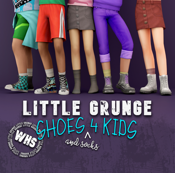 Maxis Match Shoes (and socks) for kids by simsfinds - The Sims 4 Custom Content