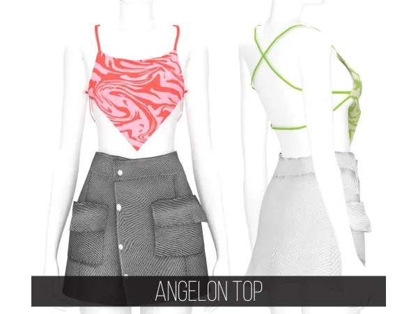Alpha ANGELON TOP - The Sims 4 Custom Content