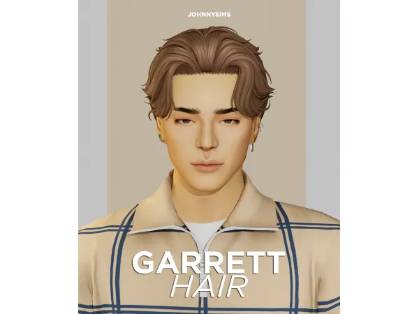 Maxis Match Garrett Hair by JohnnySims - The Sims 4 Custom Content