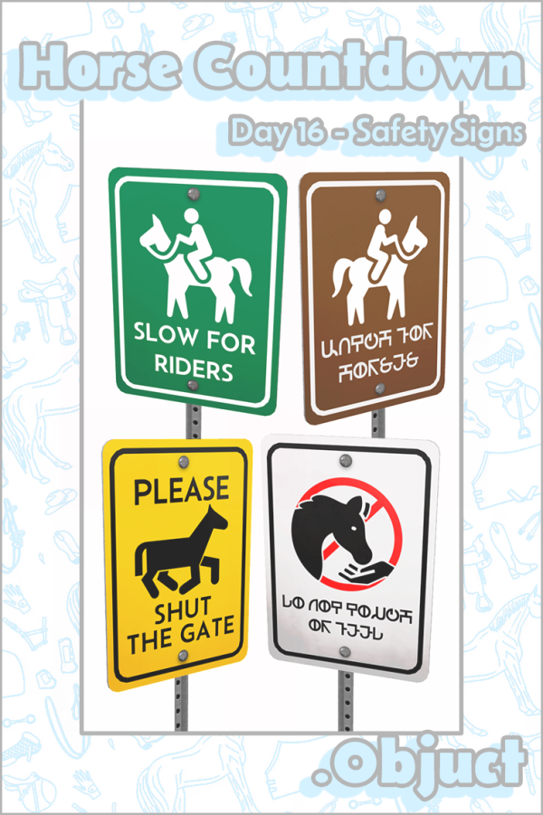Maxis Match EquiStyle Safety Signs by simsfinds - The Sims 4 Custom Content