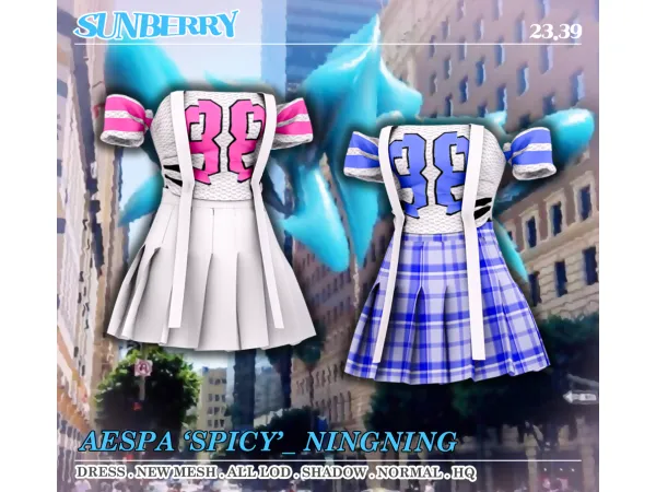 Alpha [SUNBERRY]AESPA SPICY NINGNING 2339(Early access) by SUNBERRY - The Sims 4 Custom Content