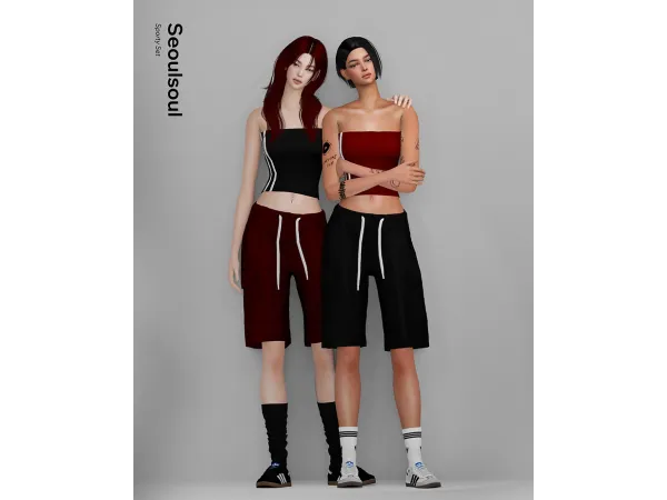Alpha Sporty Set - The Sims 4 Custom Content