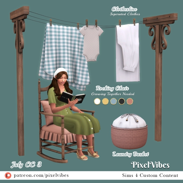 Mix July 3 by pixelvibes - The Sims 4 Custom Content
