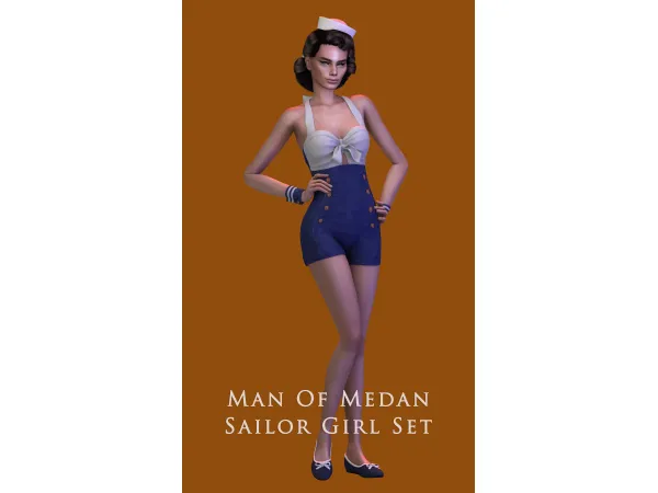Alpha Man Of Medan Sailor Girl Set by astya96cc - The Sims 4 Custom Content